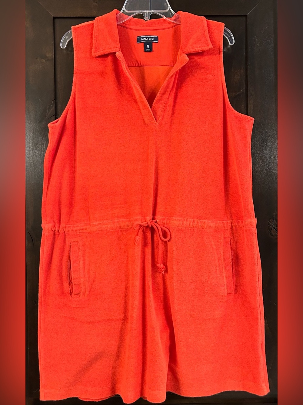 Land’s End Sleeveless Terrycloth Dress Sz XL